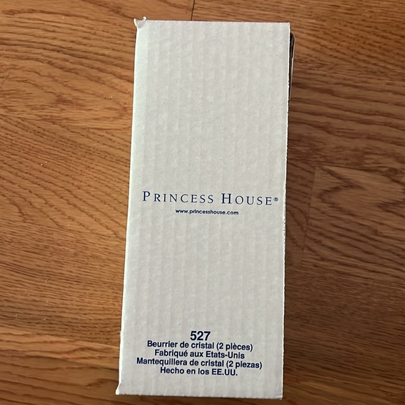 NIB-Princess House Crystal ‘Fantasia’ 2 Piece Butter Dish-Vintage - Picture 3 of 3